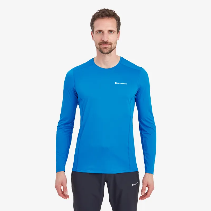Montane Mens Dart Lite LS T-Shirt Electric Blue-1